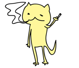 Illness cat stamp sticker #697044