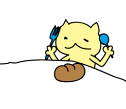 Illness cat stamp sticker #697049