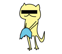 Illness cat stamp sticker #697055