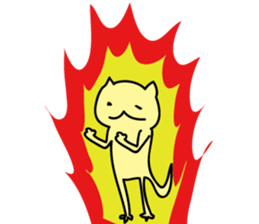 Illness cat stamp sticker #697060