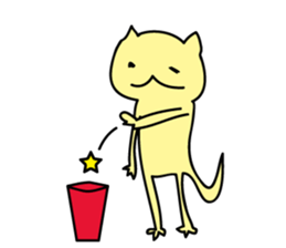 Illness cat stamp sticker #697062