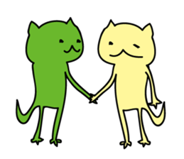 Illness cat stamp sticker #697067