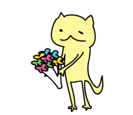 Illness cat stamp sticker #697068