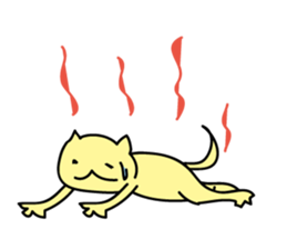 Illness cat stamp sticker #697069