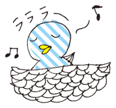 blue chick ~Japanese ver.~ sticker #697289