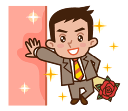 Yes! Businessman Anko. sticker #697407