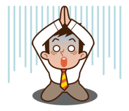 Yes! Businessman Anko. sticker #697413