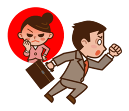 Yes! Businessman Anko. sticker #697419