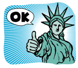 A Lady of Liberty sticker #697553