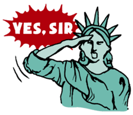 A Lady of Liberty sticker #697554