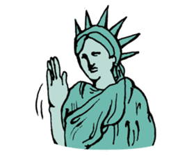 A Lady of Liberty sticker #697556