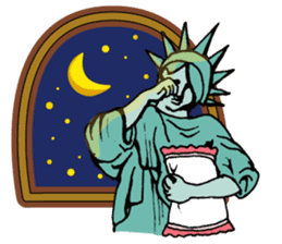 A Lady of Liberty sticker #697559