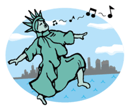 A Lady of Liberty sticker #697561