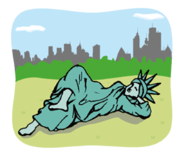 A Lady of Liberty sticker #697566