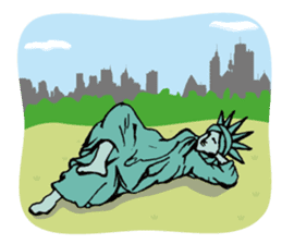 A Lady of Liberty sticker #697566