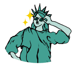 A Lady of Liberty sticker #697567