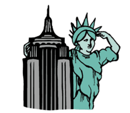A Lady of Liberty sticker #697569