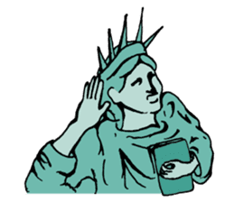 A Lady of Liberty sticker #697574