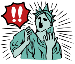 A Lady of Liberty sticker #697577