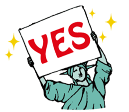 A Lady of Liberty sticker #697578