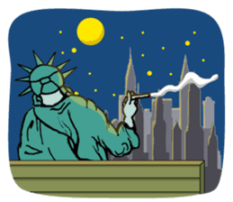 A Lady of Liberty sticker #697579