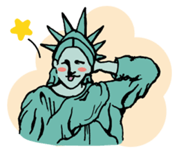 A Lady of Liberty sticker #697580