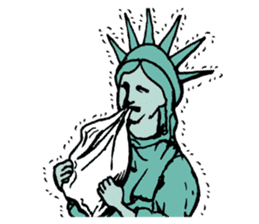 A Lady of Liberty sticker #697582
