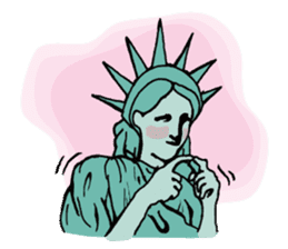 A Lady of Liberty sticker #697583