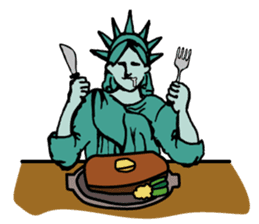 A Lady of Liberty sticker #697590