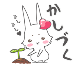 An ancient writing of Japan Cat & Rabbit sticker #697801