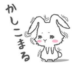An ancient writing of Japan Cat & Rabbit sticker #697814
