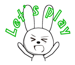 10th edition white rabbit expressive sticker #698111