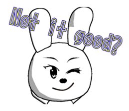 10th edition white rabbit expressive sticker #698118