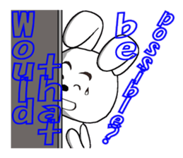 10th edition white rabbit expressive sticker #698127