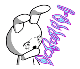 10th edition white rabbit expressive sticker #698139