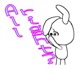 10th edition white rabbit expressive sticker #698143