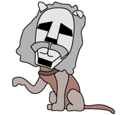 moai dog "Shibu san" sticker #698312