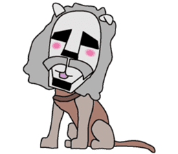 moai dog "Shibu san" sticker #698315