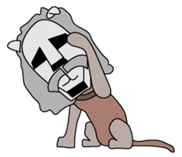 moai dog "Shibu san" sticker #698316