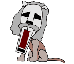 moai dog "Shibu san" sticker #698317