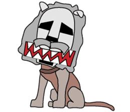 moai dog "Shibu san" sticker #698319