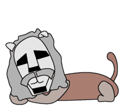 moai dog "Shibu san" sticker #698320