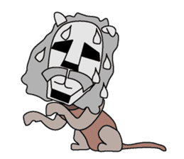 moai dog "Shibu san" sticker #698323