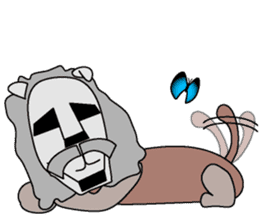 moai dog "Shibu san" sticker #698325