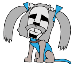 moai dog "Shibu san" sticker #698331