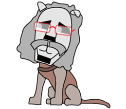 moai dog "Shibu san" sticker #698335