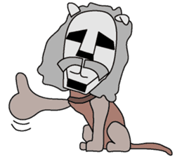 moai dog "Shibu san" sticker #698339