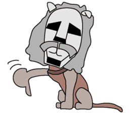 moai dog "Shibu san" sticker #698340