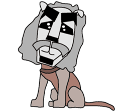 moai dog "Shibu san" sticker #698343