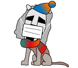 moai dog "Shibu san" sticker #698346